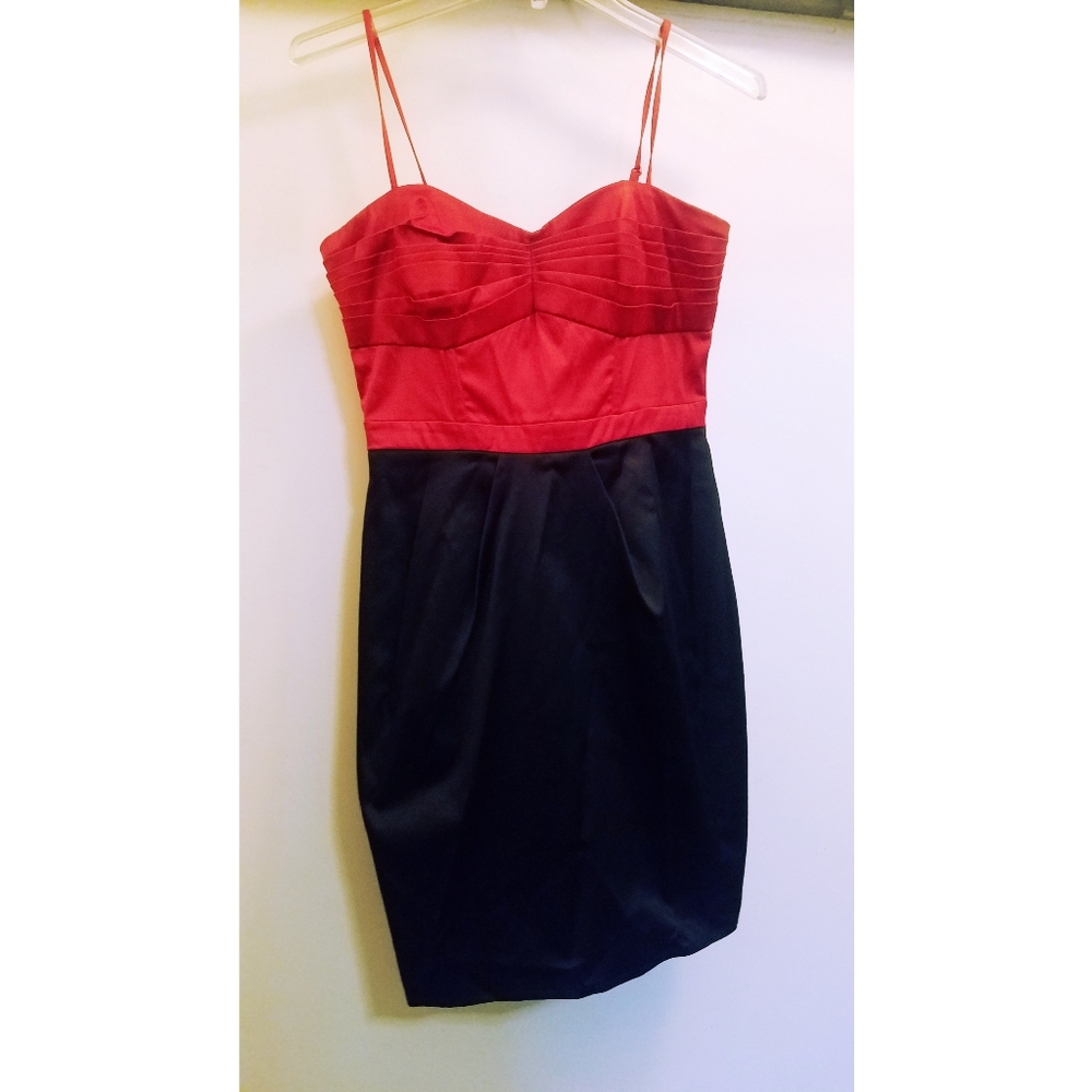 H&M Red and Black Cocktail Dress